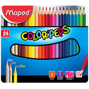 인하 마패드 컬러펩스 일반 색연필(틴) 24색