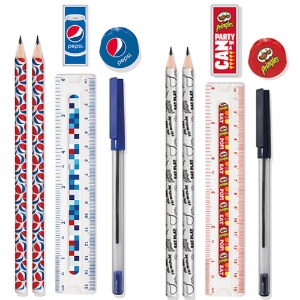 헬릭스 펩시 프링글스 문구세트 연필 지우개 깎이 펜