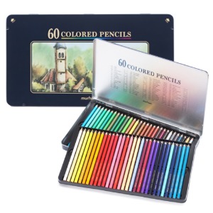 문화연필 넥스프로 색연필 60색 틴케이스 KPI-OMB
