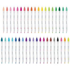 모나미 에버그린 라이브칼라 39색 낱색 형광펜 필기