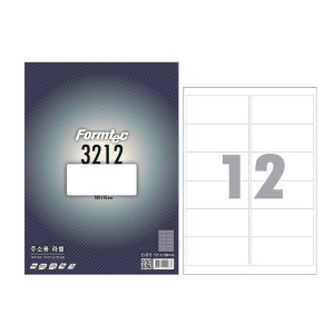 폼텍 LS-3212 주소용라벨 레이저 잉크젯 라벨지 12칸 100매