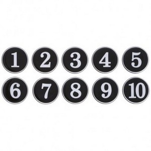 아트사인 에폭시 번호판 (검정) 1130 표지판 숫자판 원형 숫자
