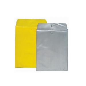 비닐 서류봉투 A4 1장 똑딱이 단추 부착 PP 노랑 회색